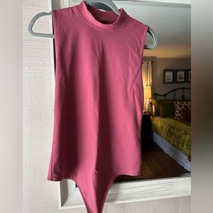 A & F High Neck Thong Bodysuit